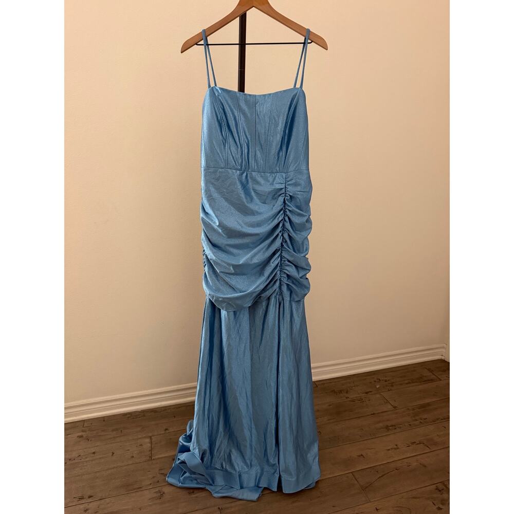 New plus size Emerald Sundea blue sparkly gown dress sz 16 - Picture 2 of 6